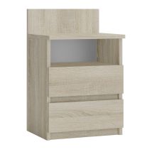 Aster T1 - Comodino Con 2 Cassetti - 59x40x32 Cm - Comodino - Stile Scandinavo