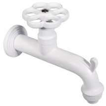 Rubinetto Colorato Per Fontana Da Giardino In Ottone Belfer Rub/022 Bianco