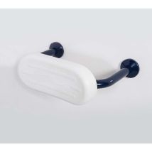 NYMAS – Back Rest Rail for Low-Level Doc M Toilets – Dark Blue – Mild Steel – 395 mm Length – Easy Clean