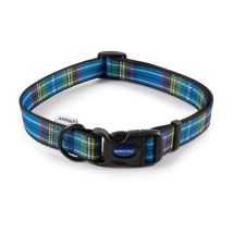Nylon Tartan Adjust Collar Bl 45-70cm - 30270 - Ancol