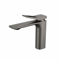 Rubinetto Per Lavabo Da Bagno Ccykxa, Rubinetto Per Bagno Grigio, Acciaio Inossidabile Spazzolato 304, Rubinetto Per Lavabo Anticalcare, Rubinetto Per