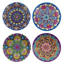Set Di Sottobicchieri Magnetici In Ceramica Dal Design Colorato