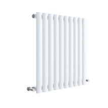 Aspire - Hudson Reed Revive Single Designer Horizontal Radiator 600mm H X 586mm W - High Gloss White