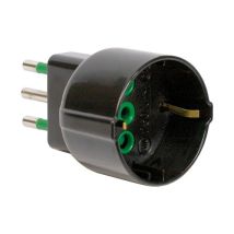 Adapter Italienischer Stecker 2P+T 10A auf 1P30 16A Steckdose FANTON