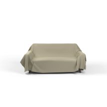 Italian Bed Linen Telo Copritutto Max Color Tinta Unita, Tortora, 270x300cm