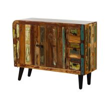 Sixties 112 Madia In Legno Riciclato - Laccato / Multicolore 110x40x86