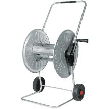 Carro portamangueras AGRATI 110m 1/2" – Acero zincado – Ideal para grandes jardines