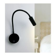 Amirror Smart Ug - Lámpara De Lectura Led De 3 W Para Mesita De Noche, Flexible, Con Forma De Cisne (negra), Luz De Pared Con Interruptor, Luz Blanca 