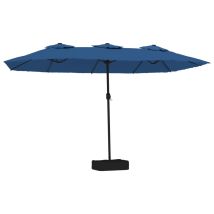 Torana - Double-head Garden Parasol Azure Blue 449x265 Cm Vidaxl