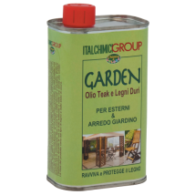 Italchimici - Huile De Protection Pour Teck Et Bois Durs 0,5 L Ambre Pour Bateaux Meubles Meubles De Jardin Pour Exte'rieur Et Inte'rieur