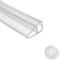 Duschwanddichtung aus transparentem Silikon 2 Meter für 8 mm Glas Duschabtrennungsdichtung