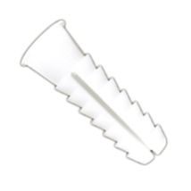 Tacos plásticos estriados DUVER 10x50 mm – Fijación en yeso, ladrillo y hormigón – Ideal para bricolaje