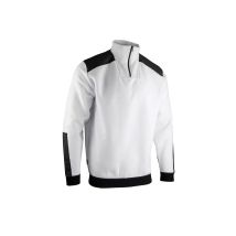 Lma - Zweifarbiges Sweatshirt Mit Trucker-kragen Weiß - 8088-xl