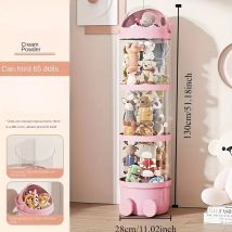 4-layer Stuffed Animal Storage Tube – 49.2" Tall Transparent Toy Organizer For Plush Dolls, Space-saving Vertical Holder For Bedroom, Playroom & 