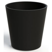 Jardinera de hormigón CONIK 60-60 – 60 cm diámetro superior – Resistente a rayos UV – Hidrófuga – Acabado elegante en blanco, gris y negro