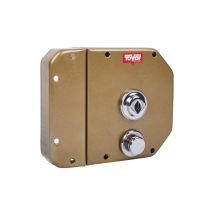 Tover - Cerradura Seg. Sobr. 1p Oro 7001 Izq Con Resbalon 7001