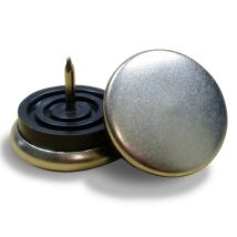 Ajile - Patin De Chaise De Diamètre 30 Mm En Acier Nickelé, Pour Usage Intensif