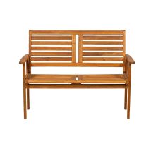 Mir - Napoli 2 Seater Bench - Acacia Hardwood - L60 X W120 X H96 Cm