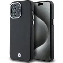Bmw Bmhmp15x23pufwk Iphone 15 Pro Max 6,7" Schwarz/schwarz Signature Wrapped Metal Magsafe