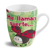 Tazza Nici Me Llaman Suerte Apertura Ampia Manico Facile