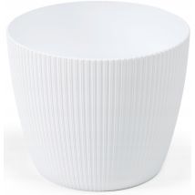 Vaso In Plastica Bianca Magnolia Da 30 Cm