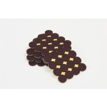 Round Furniture Felt Pads – 16 Pieces – Self-Adhesive Floor Protectors – 20 mm Diameter – 5 mm Thickness