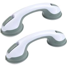 Barra De Apoyo De Pared Para Baño Con Ventosa, 2 Unidades, Mango De Seguridad Para Bañera Para Personas Mayores (sin Necesidad De Taladrar)