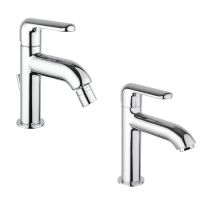 Piralla - Ensemble De Mitigeurs Lavabo Et Bidet De Couleur Chrome Last Kitlast2cr