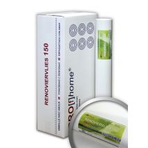E-delux - Wall Liner Non-woven Lining Paper 150 G Profhome 399-150 Smooth Surface For Painting 6 Rolls 1210 Sq Ft (112.50 Sqm)