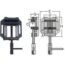 Mordazas Prismáticas De La Serie Ftx De Fortex Ftx-150n-mt