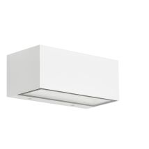 B.k.licht - Led Außenwandleuchte Außenlampe Ip44 4000k 12 W Weiß Metall-glas Telefunken