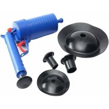 Compressed Air Line Unblocker, High Pressure Pump With 4 Different Suction Cups For Kitchen Sink Unblocker Bath And Toilet