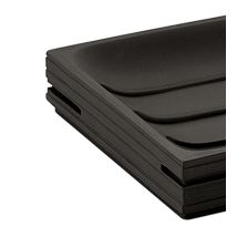 Portasapone quadrato nero – Resina – Design moderno e minimalista – Gedy
