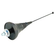 Antenna ad asta 433Mhz – 12420-DI – Antenna verticale in acciaio nero con cavo RG58 da 2,5 m – 50 Ohm