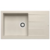 Pyramis Einbauspüle ATHLOS 86x50 1B 1D PLUS Beige – reversibles Design – Beckenmaß 450x420x195mm – Ausschnittmaß 840x480mm