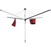 Tendedero de ropa Duomataic 50 – Aluminio inoxidable – Redondo cerrado con tapa – A prueba de intemperie y rayos UV