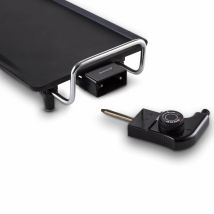 Plancha Elettrica 2000W 40x23cm – Domoclip – Superficie Cottura: 40x23cm, Potenza: 2000W, Colore: Nero