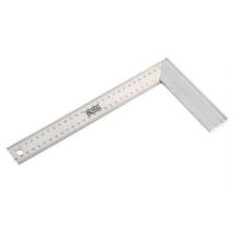 Escuadra carpintero ACHA 300 mm – Hoja acero inoxidable mate – Base aluminio – Inglete 45o