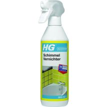 HG Schimmelvernichter 500 ml – Spezialreiniger für Fliesen, Silikonfugen, Gipswände – Selbstwirkend, wirkt in 30 Minuten