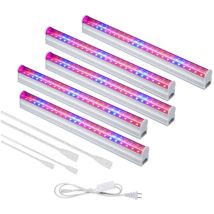 Lampada Led Per La Crescita Delle Piante, Striscia Luminosa Per Piante Grasse, Lampada Per Piante T5 Da 6 W + Cavo Di Alimentazione
