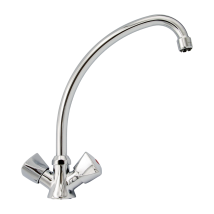 Zweigriff Niederdruck Küchenarmatur Wasserhahn Chrom