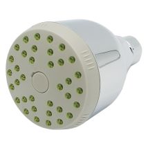 Cabezal de ducha giratorio 1/2" – Conector 1/2" – Reducción caudal 9 l/min – Rotación punta