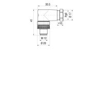 Hirschmann Elwist 4012 Pg9 Conector Cable Negro Ip67