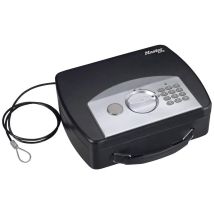 B-Ware Master Lock P40020 Dokumentenkassette Geldkassette Stahl Schwarz 2,17 Liter