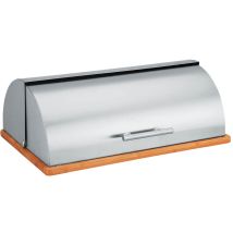 Panera MR-1672S – Acero inoxidable y bambú – 37 x 14 x 14 cm – Peso: 1,49 kg