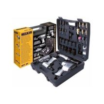 Nuair Kit Neumático 34 Piezas – Llave de Impacto 1/2" – Carraca Neumática 1/2" – Martillo Cincelador – Esmeriladora Recta