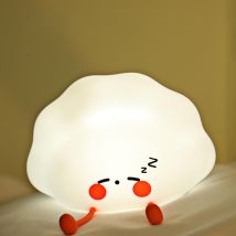 Kcvv - Luz De Noche Con Forma De Bola De Masa, Lámpara De Noche Led De Silicona, Luz De Noche Para Dormitorio, Temperatura De Color Ajustable Con Luz 