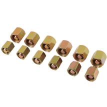 Laser Tools – Tappo guida iniezione CRD – Set di 12 tappi M12 x 1,5 mm e M14 x 1,5 mm – Compatibile con la maggior parte dei sistemi di iniezione