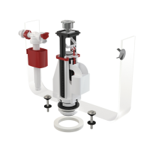Kit De Montaje Con Botón Cromado Doble Para Cisterna De Cerámica