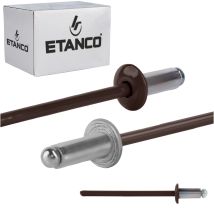 Aluminium Offene Nieten 3,2x6mm Ral8017